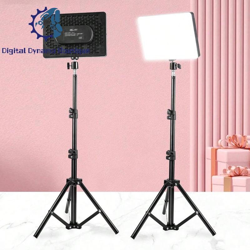 [BBD] 10 LED Ring Light With Adjustable Tripod Stand - Brightness Enhancing, Full Coverage - Perfect For Photography, Makeup, Group Selfies, Meetings & Live Streaming, Portable Light