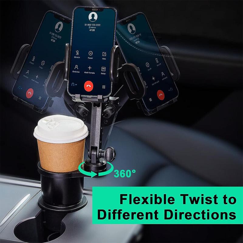 Upgraded Cup Car Phone Holder Expander for Car, Car Cup Holder Phone Mount, Universal Adjustable Gooseneck Cup Holder Cradle Car Mount for Cell Phone iPhone,Samsung,Huawei,LG, Sony, Nokia