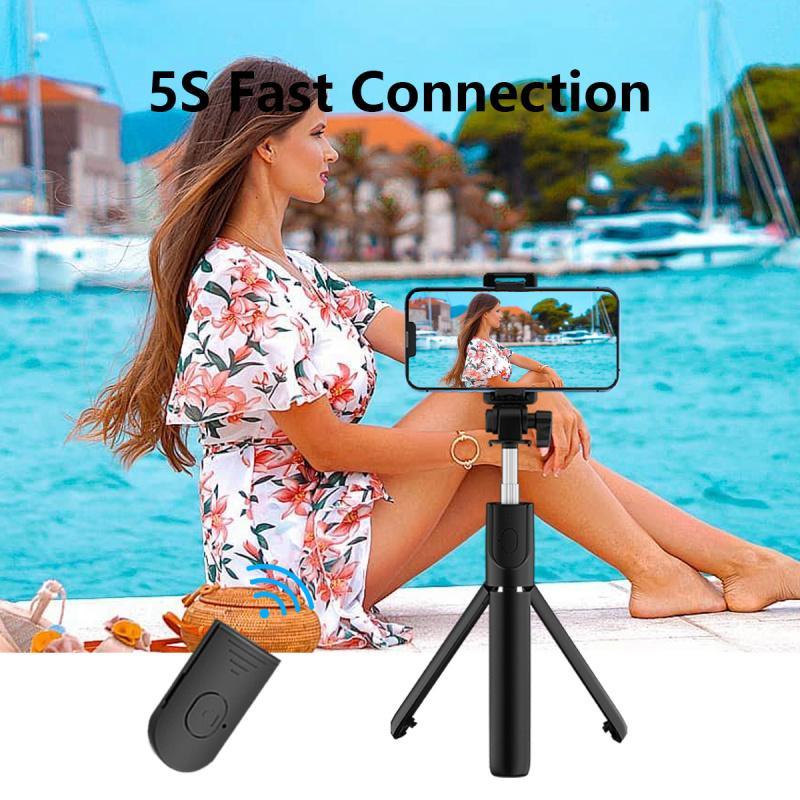 Wireless Selfie Stick Tripod Stand, Extendable Phone Tripod Stand with Remote Control, Phone Accessories for Live Streaming Selfie Photos