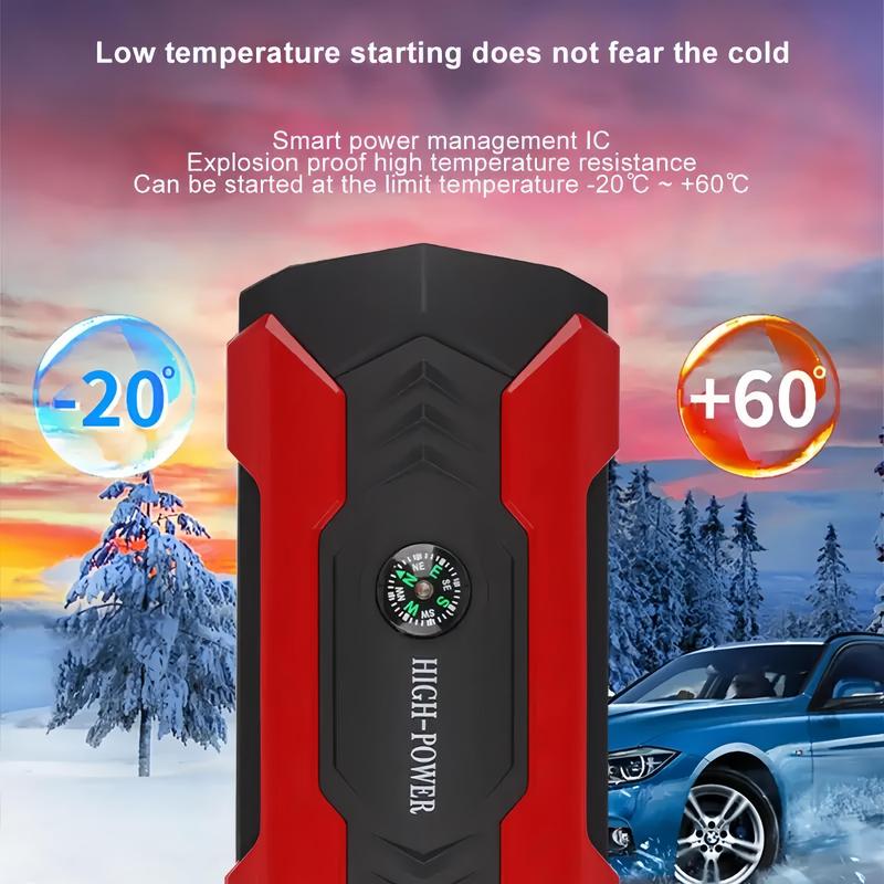 [Black Friday] 99800mAh Supercharged Portable Car Jump Starter - All-in-One Emergency Power Bank For Phones, Cars, Motorcycles & Yachts - Equipped With Flashlight, Compass & SOS Mode For Outdoor Adventures Black Friday,New Year Gifts,Christmas