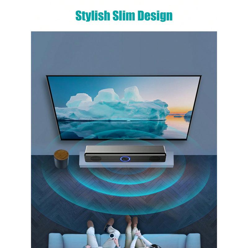 Computer Speaker, Stereo & Noiseless Soundbar For PC, Desktop, Laptop, Tablet, Pad, CD Player, USB Powered