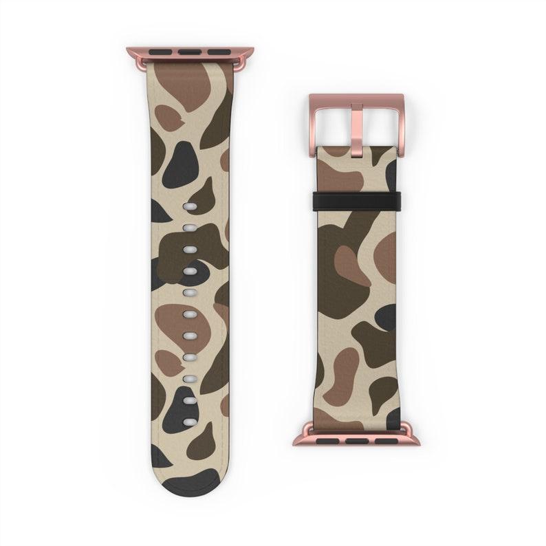 Camo Hunting Apple Watch Band Old School Waterfowl Watch Strap Deer Duck 38mm-45mm Series 3-9 SE Woodland Camo band Turkey Hunting Camo band