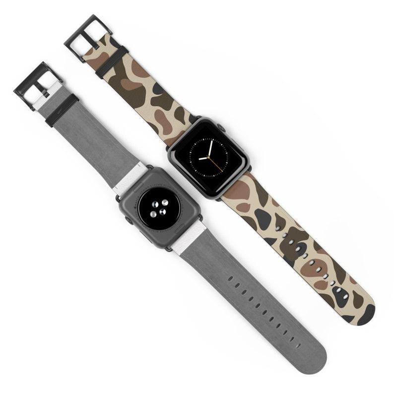 Camo Hunting Apple Watch Band Old School Waterfowl Watch Strap Deer Duck 38mm-45mm Series 3-9 SE Woodland Camo band Turkey Hunting Camo band