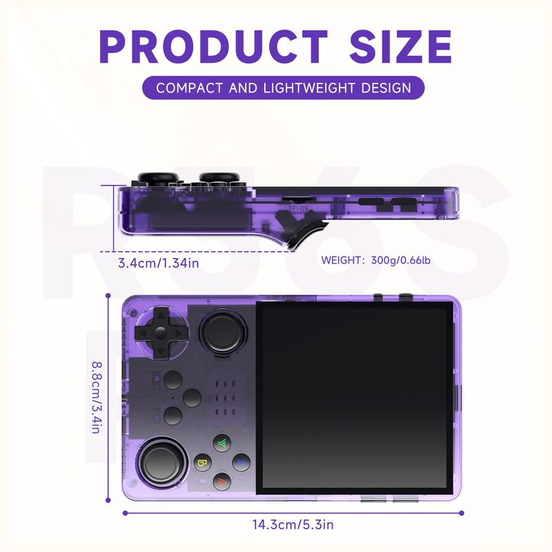 NEW R36S Retro Handheld Game Console with 110G Built-in 20000+ Classic Games, Open Source Linux System 3.5 Inch IPS Screen Portable Pocket Video Player Consolaportable  r36s   Handheld Game Player  Retro Video  Room Gadget Protection Protection