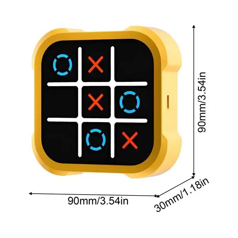 Tic Tac Toe Game, 3 in 1 Handheld Game Console, Portable Travel Game, Stress Relief Toy  for Kids and Adults, Birthday Gift for All Ages