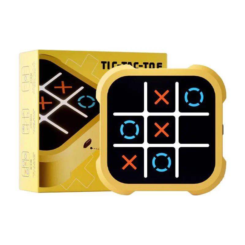 Tic Tac Toe Game, 3 in 1 Handheld Game Console, Portable Travel Game, Stress Relief Toy  for Kids and Adults, Birthday Gift for All Ages