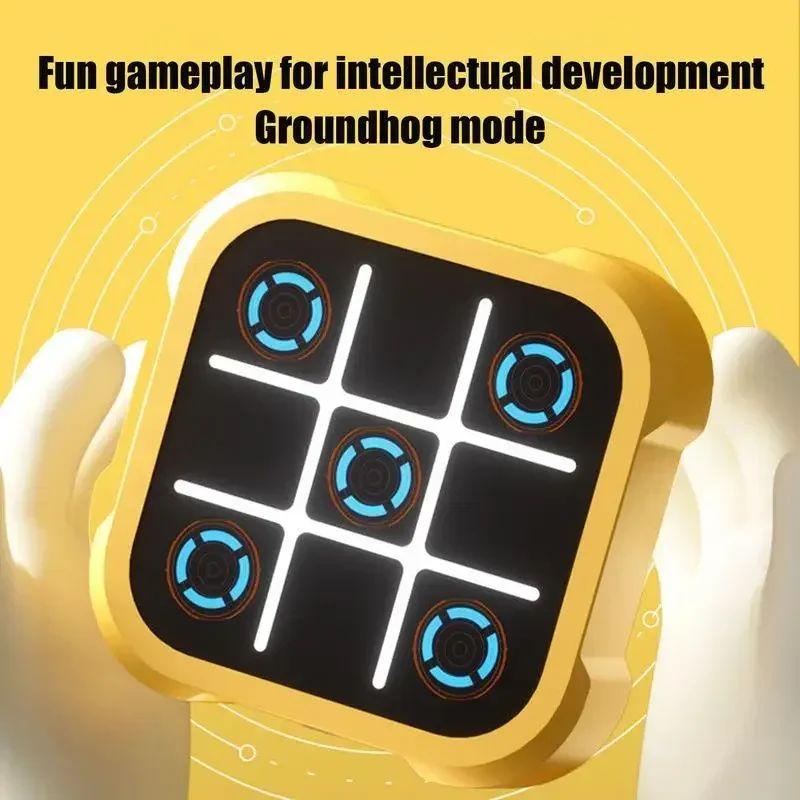 Tic Tac Toe Game, 3 in 1 Handheld Game Console, Portable Travel Game, Stress Relief Toy  for Kids and Adults, Birthday Gift for All Ages