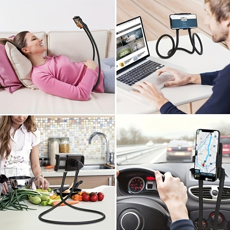 360 Degree Adjustable Height Mobile Phone Holder Hanging Neck Lazy Cellphone Mount Accessories Stand Smartphone