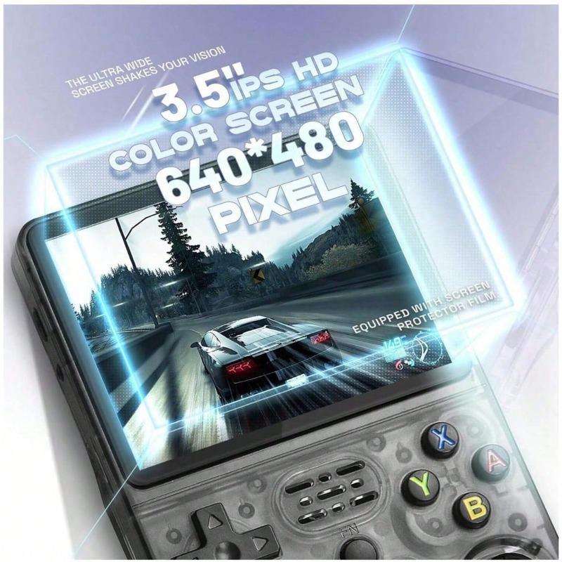 R36S Retro Handheld Video Game Console 21000+ Games Linux System 3.5 Inch IPS Screen 21000+ Games, 3000mAh, 20+ Mainstream Emulators Portable Pocket Video Player 128GB Game Boy Gift Protection