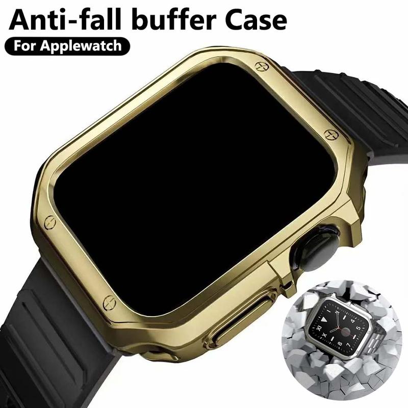 TPU Electroplated Watch Case, 1 Count Anti-fall Watch Protective Cover, Watch Protector Compatible with Apple Watch Ultra 49mm 45mm 44mm 42mm 41mm 40mm 38mm