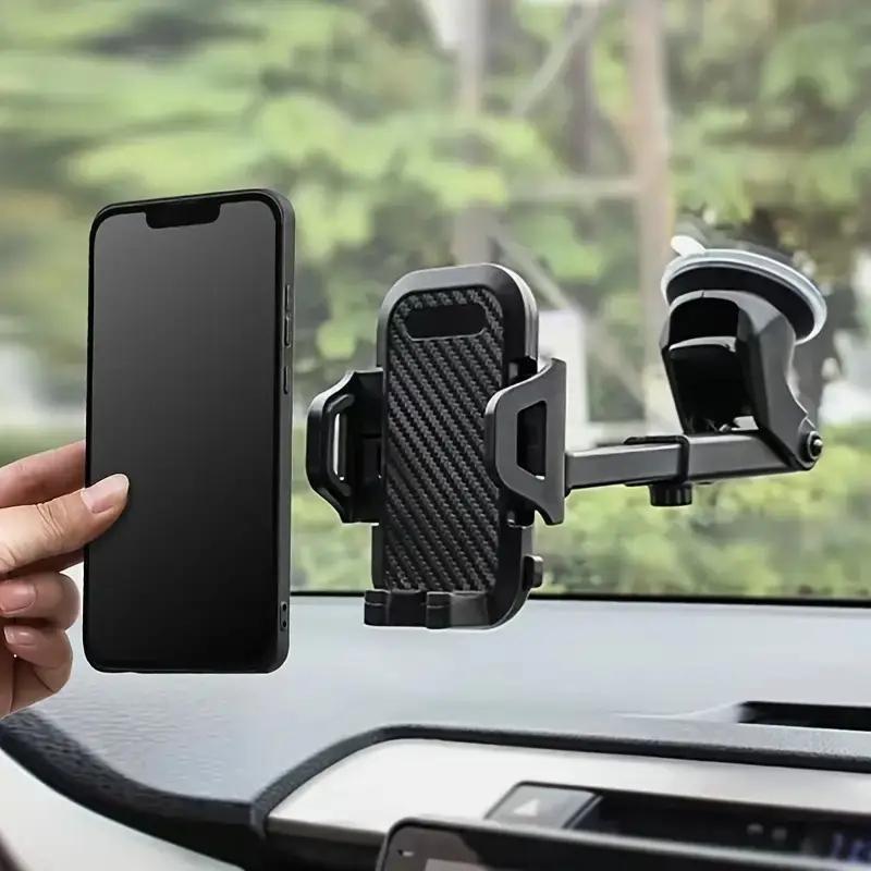 Suction Cup Car Phone Holder, Dashboard Mobile Holder, Car Phone Stand, Phone Holder for Car Compatible with Samsung Galaxy iPhone Vivo Mi Oneplus & Other Smart Mobile Phones