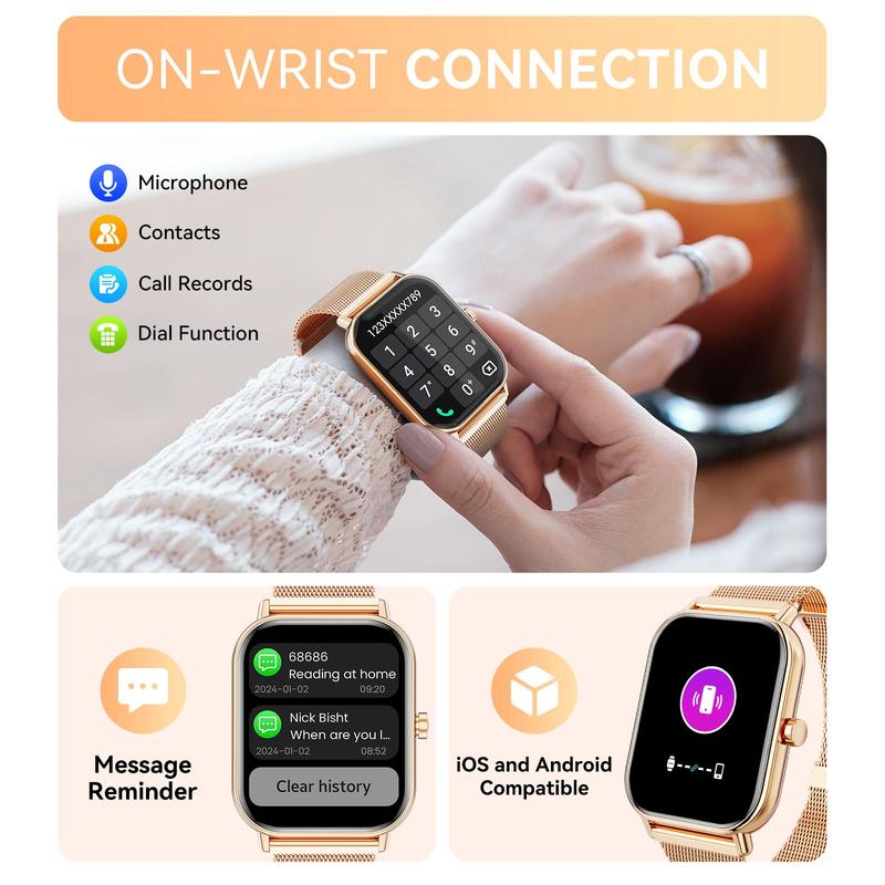 1.83 Inch Multifunctional Smart Watch, 1 Count Fashion Digital Watch with 2 Straps, Sports Watch with Fitness Tracker for Women & Men