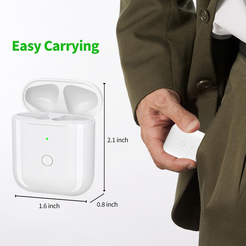 Wireless Charging Case for AirPods 1st & 2nd Generation with Bluetooth Pairing Sync Button, No Earbuds