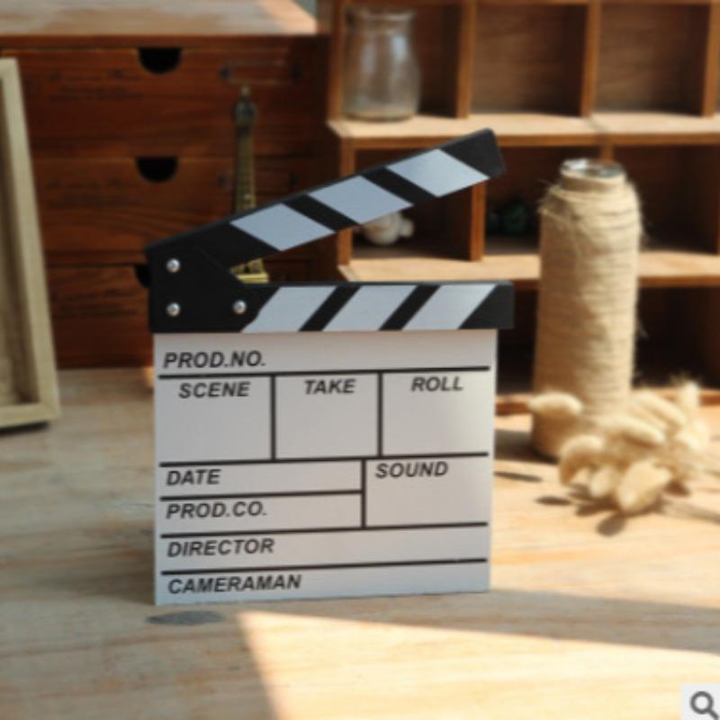 Small Wooden Clapboard, Director Film Movie Cut Action Scene Slateboard, Director Clapper Board, Camera Accessories