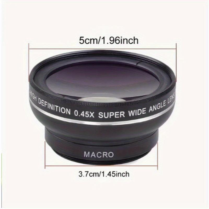 2-in-1 Smartphone Camera Lens Kit, 0.45X Ultra-Wide Angle & 10X Macro Lens, High Definition, Universal Clip-on Design Camera Lens for Mobile Phone, Portable for Outdoor Travel Photography