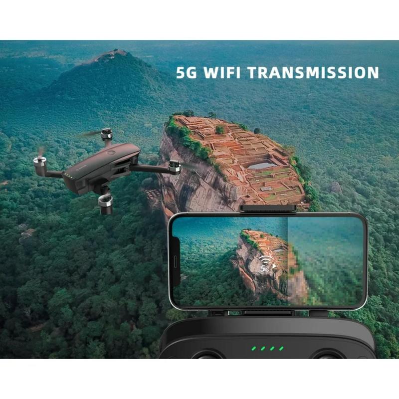 Snaptain SP7100 Foldable GPS Drone for Adults, 4K HD Video, Smart Return to Home Quadcopter, Black Accessories Camera Controller Fpv