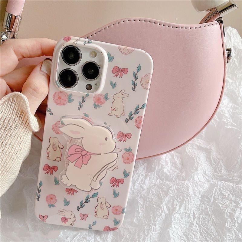 Cute Cartoon Rabbit Bunny Cell Phone Grip & Stand - Phone Holder & Mount - Accessories