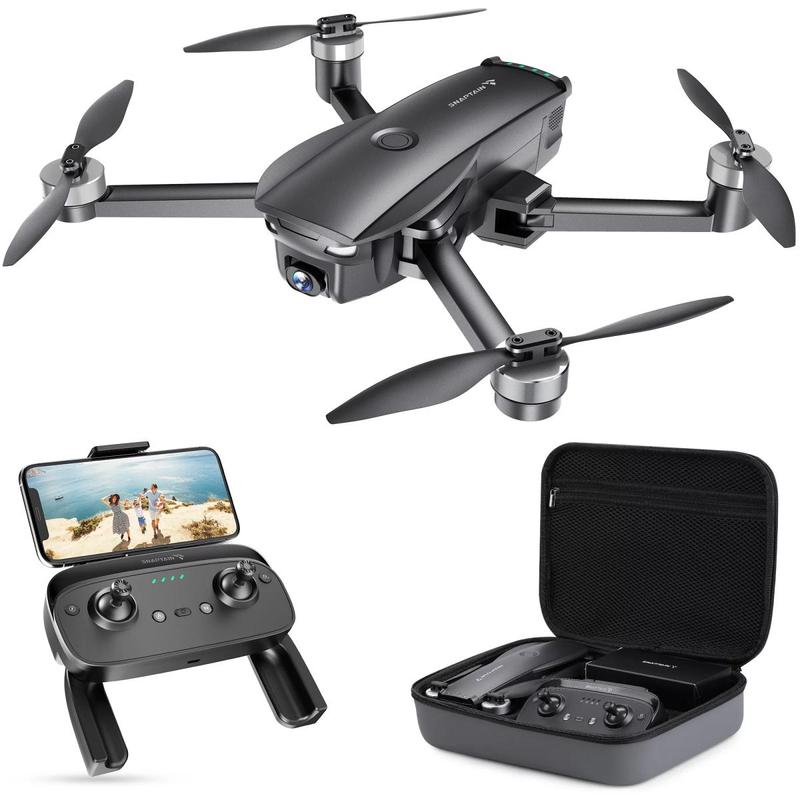 Snaptain SP7100 Foldable GPS Drone for Adults, 4K HD Video, Smart Return to Home Quadcopter, Black Accessories Camera Controller Fpv