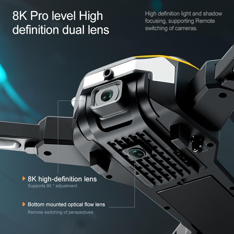 4K HD Two Camera Brushless Drone - Intelligent Obstacle Avoidance,, Auto Return, One-Touch Take-Off Landing, 360° Beauty Mode, 2 Rechargeable Batteries, Carrying Case, Wi-Fi Connectivity, And Battery Powered