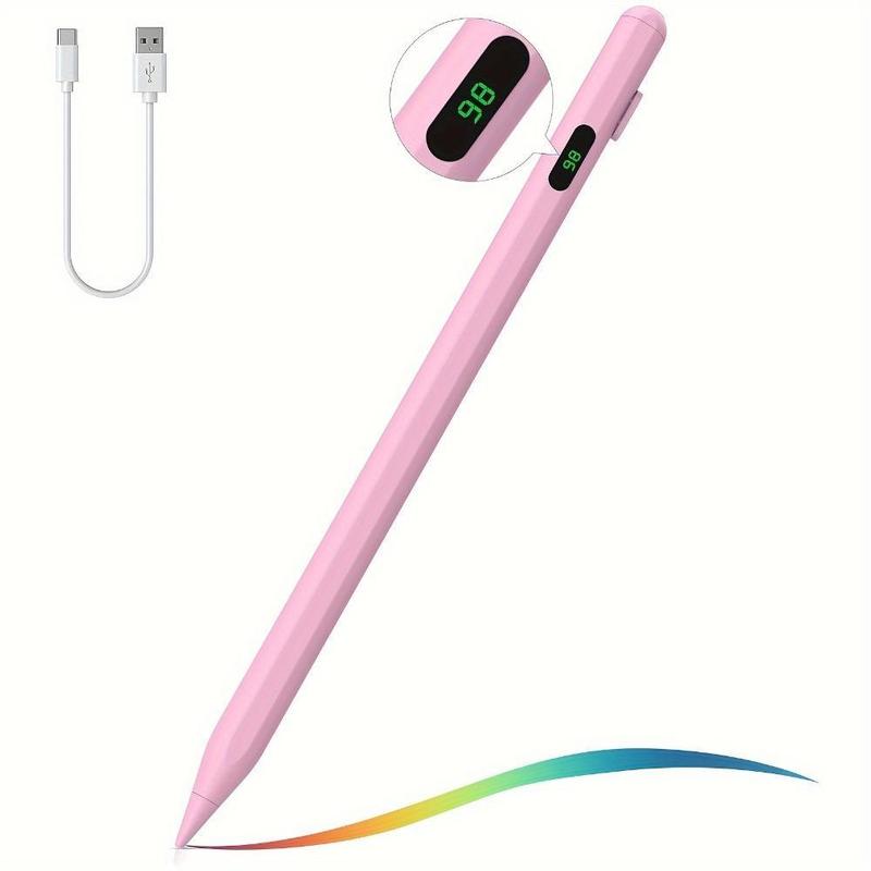 USB Rechargeable Stylus Pen, Multifunctional Smart Button Touch Pen, Tablet & Computer Accessories for iPad Mini 5 6, iPad Air 3 4 5, iPad 6 7 8 9 10