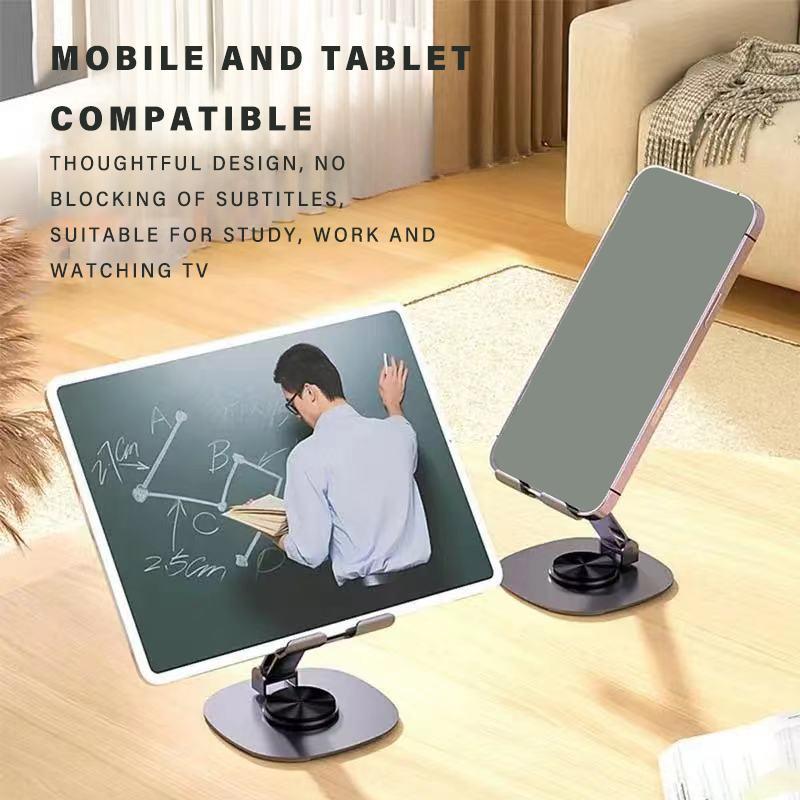 360° Rotatable Phone Holder, Portable Adjustable Desktop Phone Stand, Universal Phone Accessories for Office, Online Classes, TV, Live Streaming