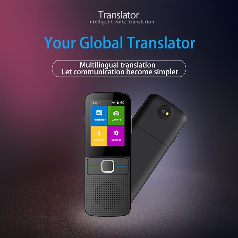 Portable Language Translator Device | 138 Languages, Real-Time Voice & Photo Translation | Online & Offline Mode for Business, Travel & Learning voice translator