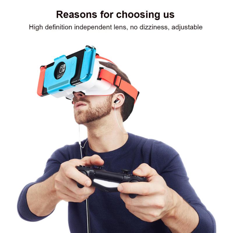 VR Headset for Nintendo Switch OLED Model Nintendo Switch 3D VR Reality Glasses