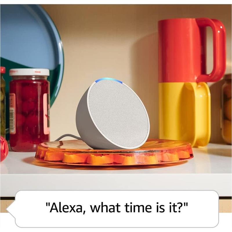 newest model, Just right for small spaces like bathrooms, dens and bedrooms, Our small Alexa speaker, Lavender Bloom