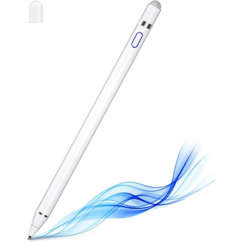 Stylus Pen for Touch Screens, Dual Pen Tips for i-OS & Android Drawing & Writing, High Precise Active Digital Pencil for A-pple i-Phone 15 14 13 12 11 X 8 7 6, i-Pad Air Pro Mini, Tablet Sam-Sung