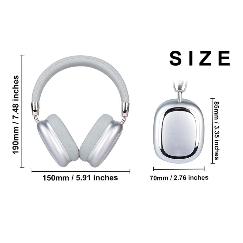 Wireless Headphones, Foldable Gaming Headset with Built-in Wireless Microphone, Portable Earbuds for Home Summer Outdoor, BT Headset for Gaming & PC, Headphones for Gym, Folding Electronic Audio Earbud Earphones