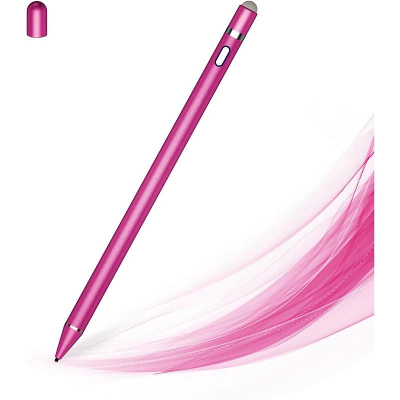 Stylus Pen for Touch Screens, Dual Pen Tips for i-OS & Android Drawing & Writing, High Precise Active Digital Pencil for A-pple i-Phone 15 14 13 12 11 X 8 7 6, i-Pad Air Pro Mini, Tablet Sam-Sung