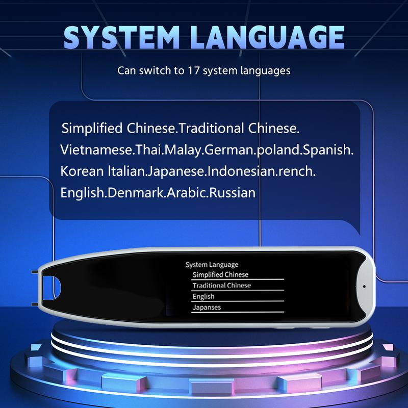 Christmas present Multi functional intelligent translation pen, scanning translation, voice intercom translation, learning, tourism work, built-in dictionary, with many vocabulary words