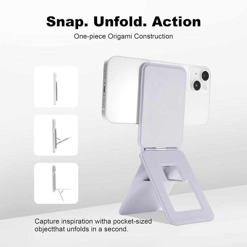 Compatible ONLY with iPhone 12 and Above Angle Adjustment & Strong Invisible Selfie Stick Tripod for iPhone 12 and Above Phone Grip for Magsafe Tripod Stand Portable iPhone Stand