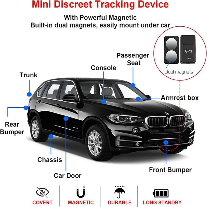 GPS Tracker for Vehicles, Mini Magnetic GPS Time Car Locator, Anti-Lost GPS Tracking Device, Full Global Coverage Long Standby GSM GPS Tracker for Vehicle, Car, Person Location. No Subscription