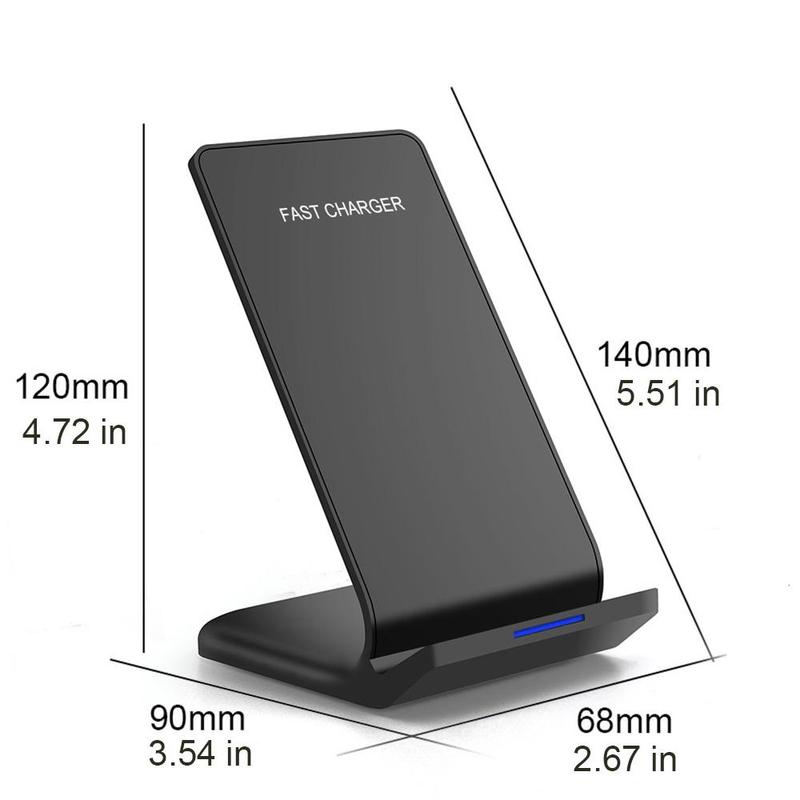 FDGAO 15W Wireless Charger Stand, Induction Fast Charging Station Phone Charger Dock for iPhone 16 15 14 13 12 11 Series, Samsung Galaxy S24 S23 S22 S21 S20, Note Series, Z Flip Fold 6 5 4