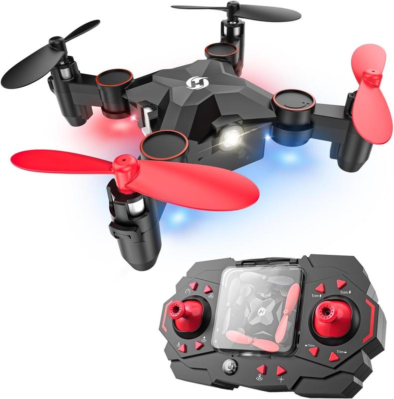 HS190 Foldable Mini Nano RC Drone for Kids Gift Portable Pocket Quadcopter with Altitude Hold 3D Flips and Headless Mode Easy to Fly for Beginners