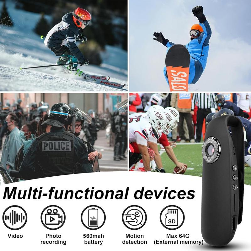 Mini Boby Camera,1080P HD Motion Detection,Portable Body Camera with Video Recording, Wearable for Daily Recording, Law Enforcement and Security Personnel, Sports Recording