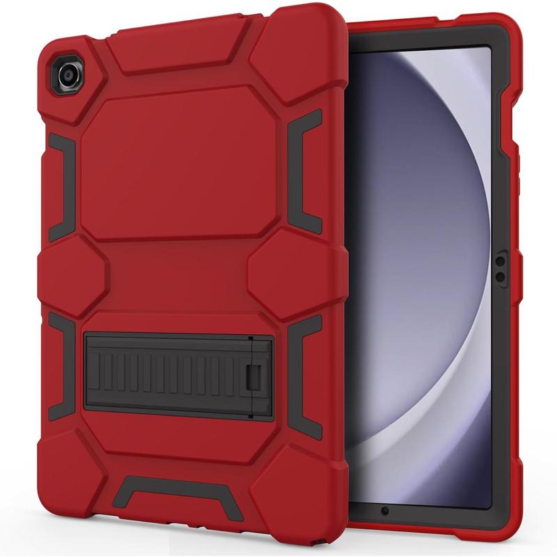 Case Compatible with  Galaxy Tab A9+   A9 Plus 11 inch 2023 - Heavy Duty Rugged Shockproof Protective Cover with Kickstand - for  Tab A9+ Tablet (SM-X210 X216 X218), Red+Black