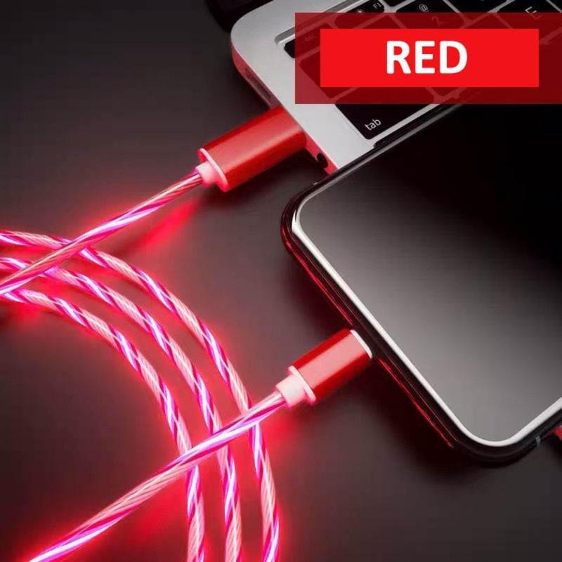 Portable Data Cable, Type-C Streamer Charging Cable, Stylish Glowing Car Charging Cable, Phone Accessories