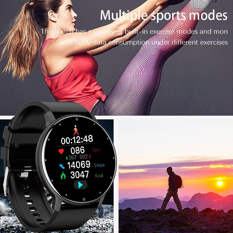 Lige 2023 new smart watch men full touch screen sport fitness watch IP67 waterproof Bluetooth for Android iOS smartwatch men + box