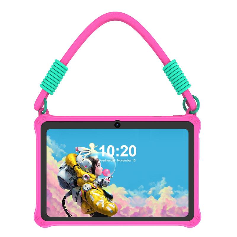 7 Inch Android 13 Tablet, 2G + 2G - memory expansion+32G ROM Tablet with Silicone Case for Home & School, Fashionable Educational Tablet with Lanyard for Boys & Girls, Tech Gadgets 2024, Birthday Gifts