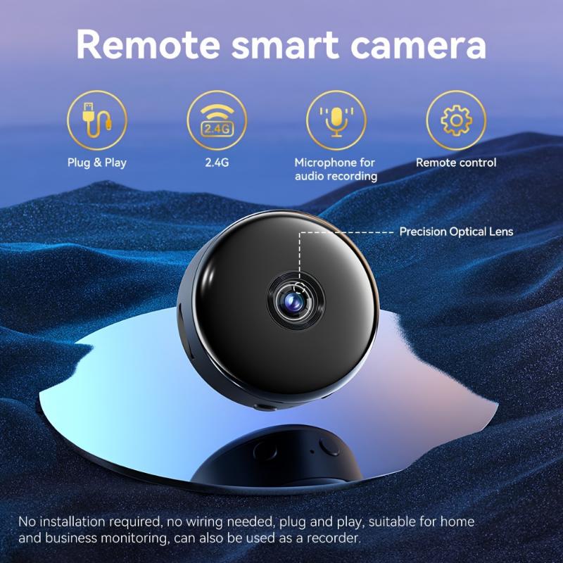 Small Wireless WiFi Camera Hidden Security Cameras, Mini Nanny Cam Smart Home, Pet Dog Youngsters Camera Indoor Outdoor Remote Portable, Phone APP Room Camera