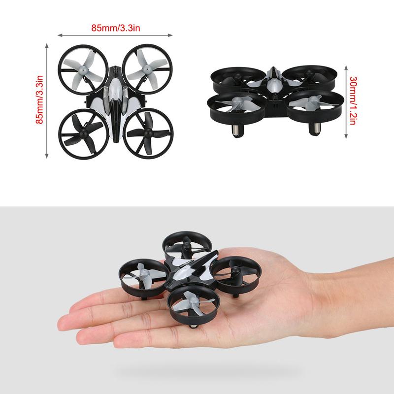 2.4G 4CH 6-Axis Gyro RC Quadcopter RTF UFO Anti-crush Drone with Headless Mode One Key Return 3D Flip Speed Switch