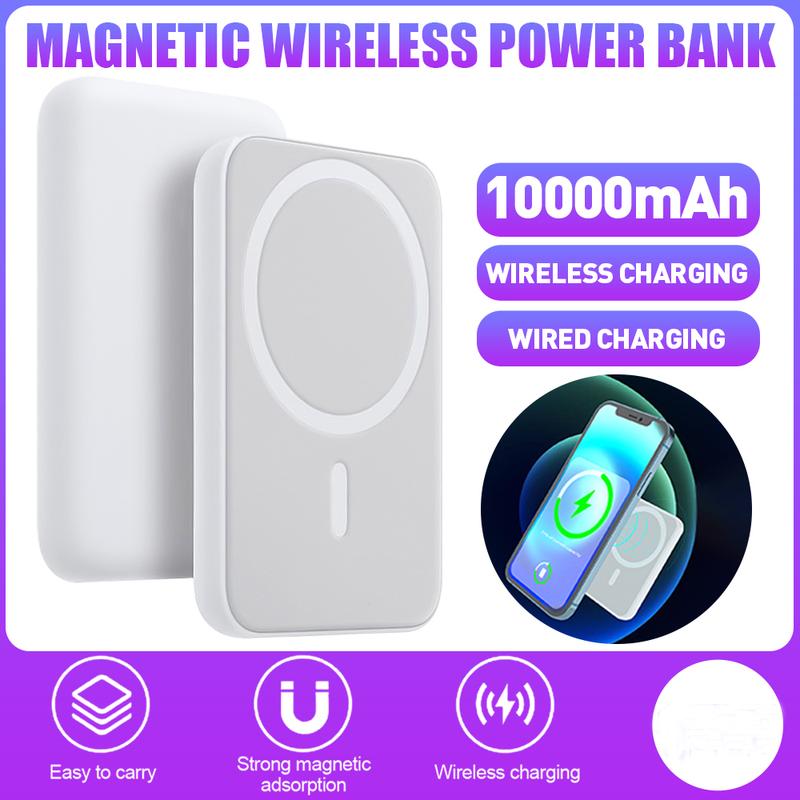 Magsafe Power Bank 10000 mah Portable Battery Pack Wireless Portable Magnetic Charger That's Compatible for iPhone 15 14 13 12