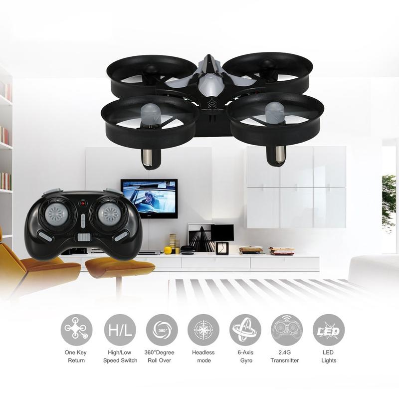 2.4G 4CH 6-Axis Gyro RC Quadcopter RTF UFO Anti-crush Drone with Headless Mode One Key Return 3D Flip Speed Switch