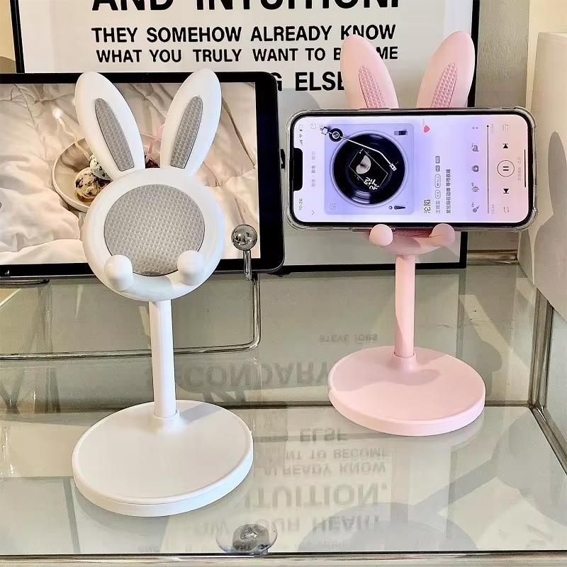 2pcs-Little Rabbit Mobile Phone Stand with adjustable height Cellphone Smartphone