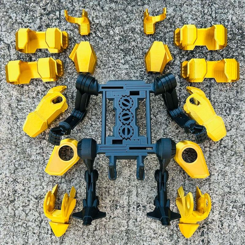 BLACK EXO MOBILE ROBOT SUIT PHONE STAND FOR APPLE IPHONE ANDROID GOOGLE SAMSUNG 3D PRINTED PLA HEAVY DUTY Accessories Holder Smartphone Mount Cellphone