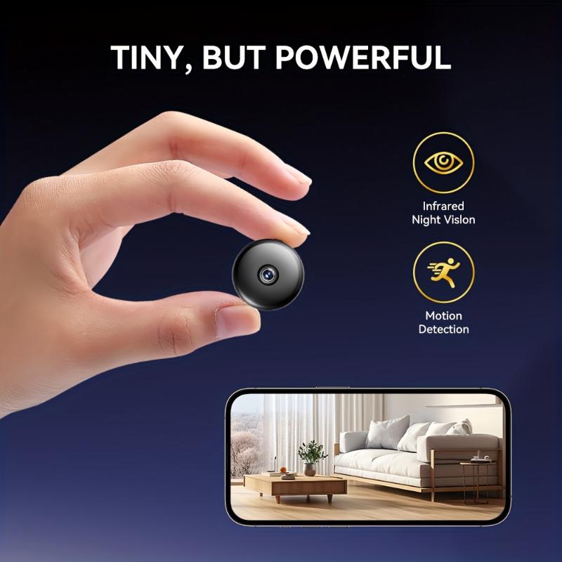 Small Wireless WiFi Camera Hidden Security Cameras, Mini Nanny Cam Smart Home, Pet Dog Youngsters Camera Indoor Outdoor Remote Portable, Phone APP Room Camera