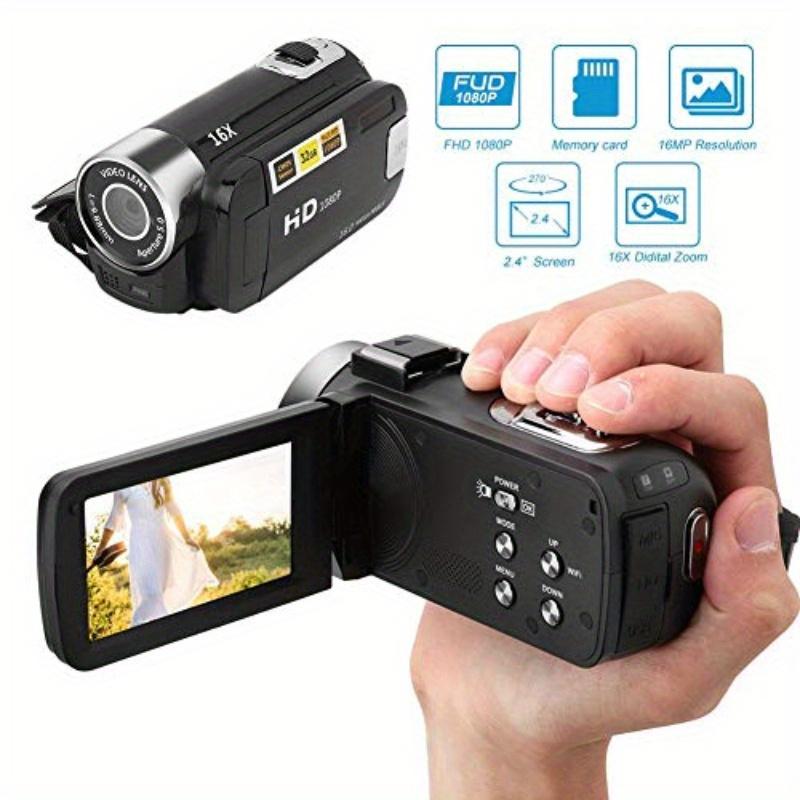 Digital Camcorder, 16X Digital Zoom 2.7 Inch Colourful Display Screen, High Definition Camera Image Video Shooting Camcorder, Black