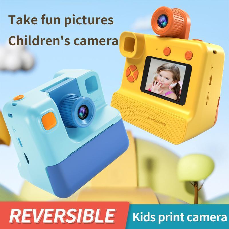 KGG Instant Camera, 1 Count Rechargeable Instant Camera with Thermal Papers & 32GB SD Card & Lanyard, Perfect Gift for Girls Boys Student